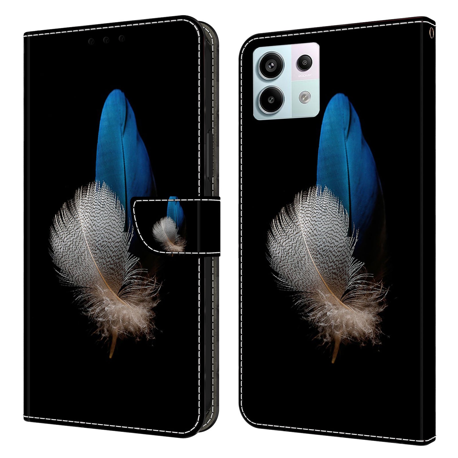 For Xiaomi Redmi Note 13 Pro 5G / Poco X6 5G Case 3D Pattern Printing Leather Wallet Phone Shell