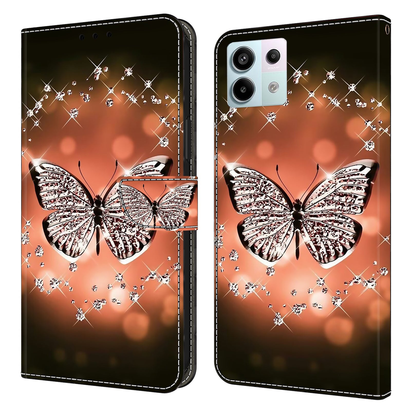 For Xiaomi Redmi Note 13 Pro 5G / Poco X6 5G Case 3D Pattern Printing Leather Wallet Phone Shell