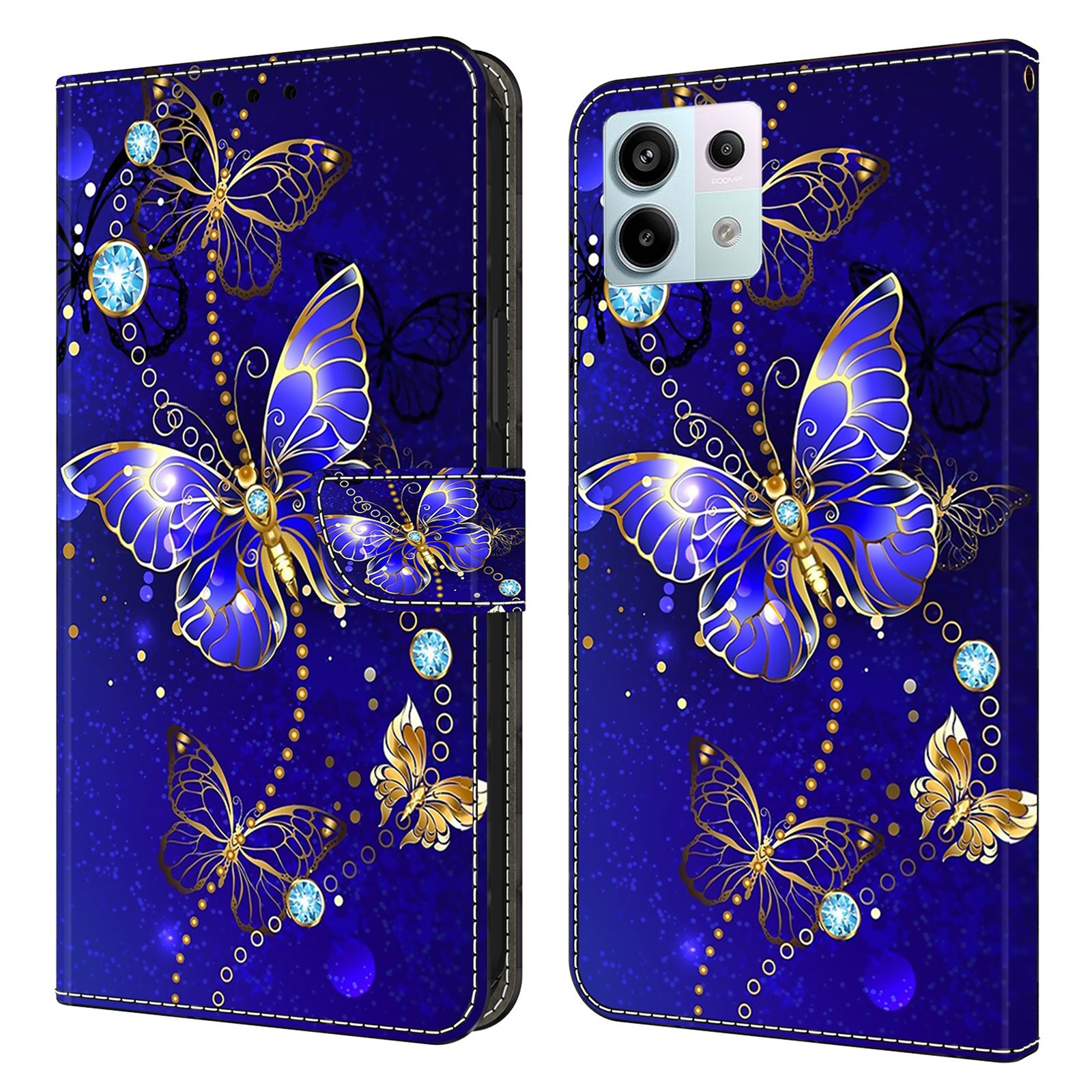 For Xiaomi Redmi Note 13 Pro 5G / Poco X6 5G Case 3D Pattern Printing Leather Wallet Phone Shell