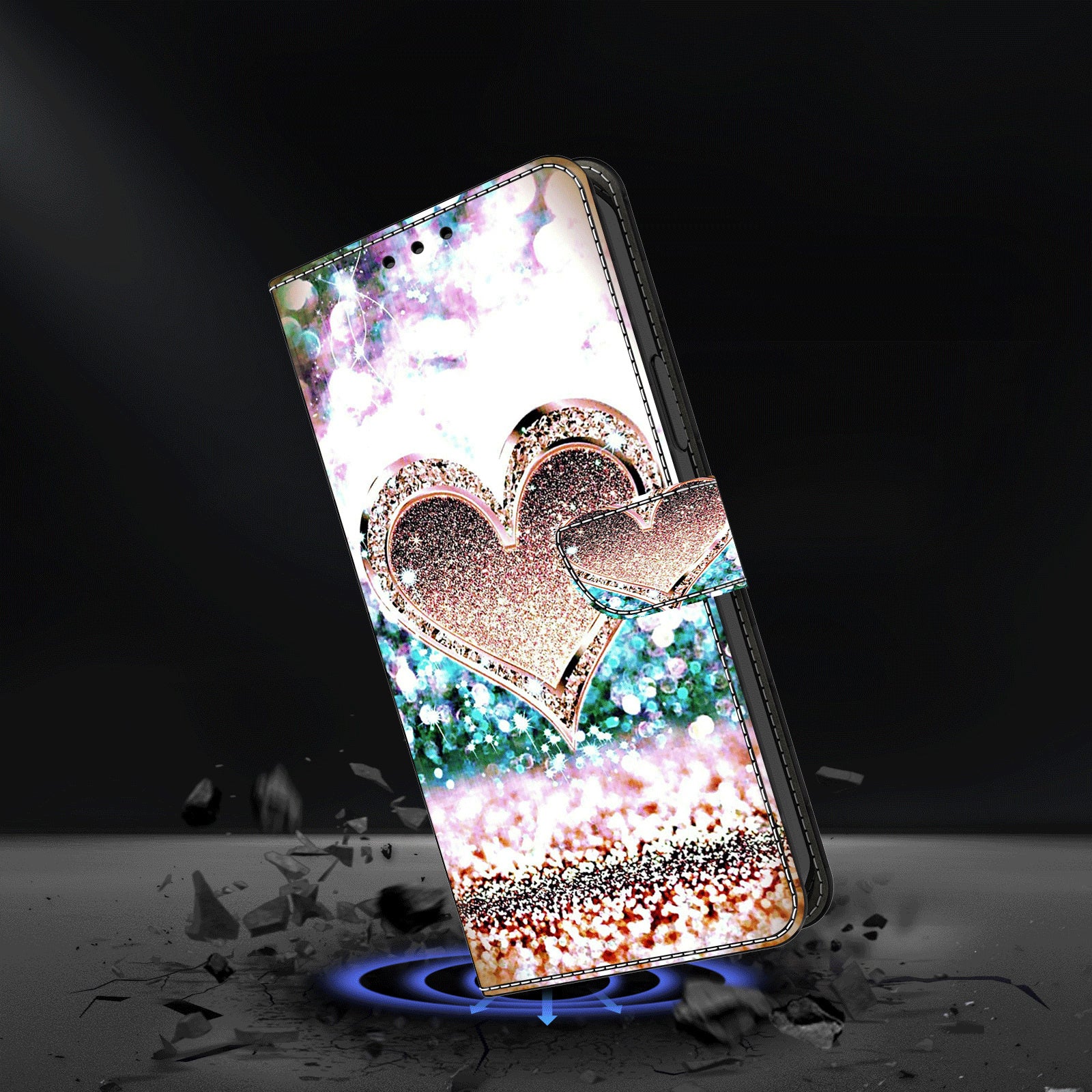 For Xiaomi Redmi Note 13 Pro+ 5G Shockproof Wallet Case 3D Pattern Printing Leather Phone Cover