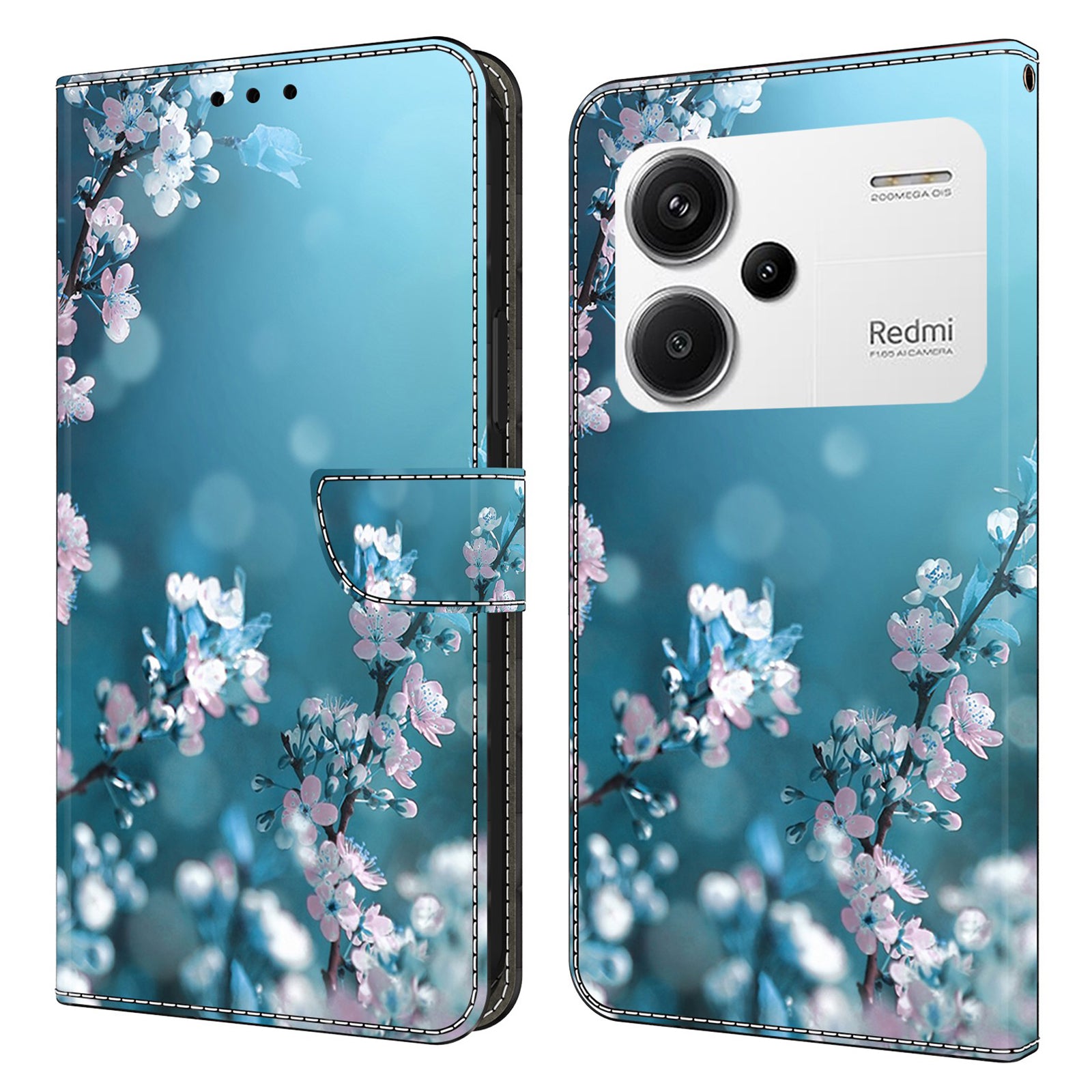 For Xiaomi Redmi Note 13 Pro+ 5G Shockproof Wallet Case 3D Pattern Printing Leather Phone Cover