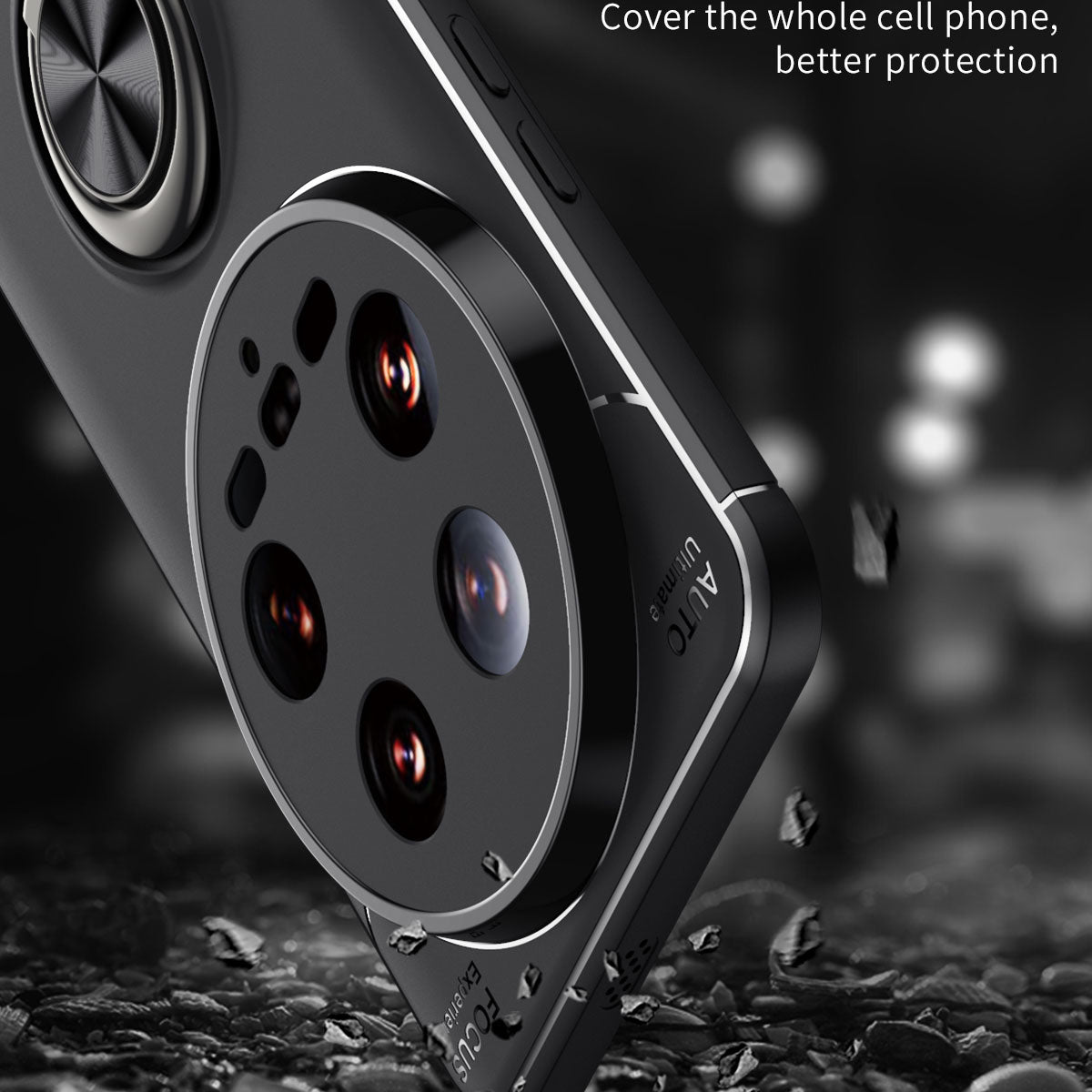 For Xiaomi 14 Ultra Case Ring Holder Kickstand Soft TPU Phone Cover