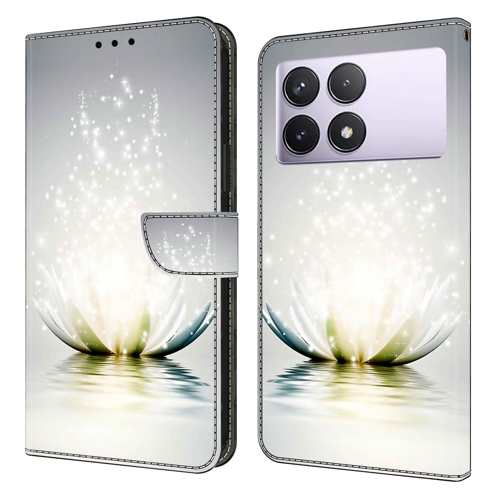 For Xiaomi Redmi K70E 5G / Poco X6 Pro 5G Leather Flip Cover 3D Pattern Printing Wallet Phone Case