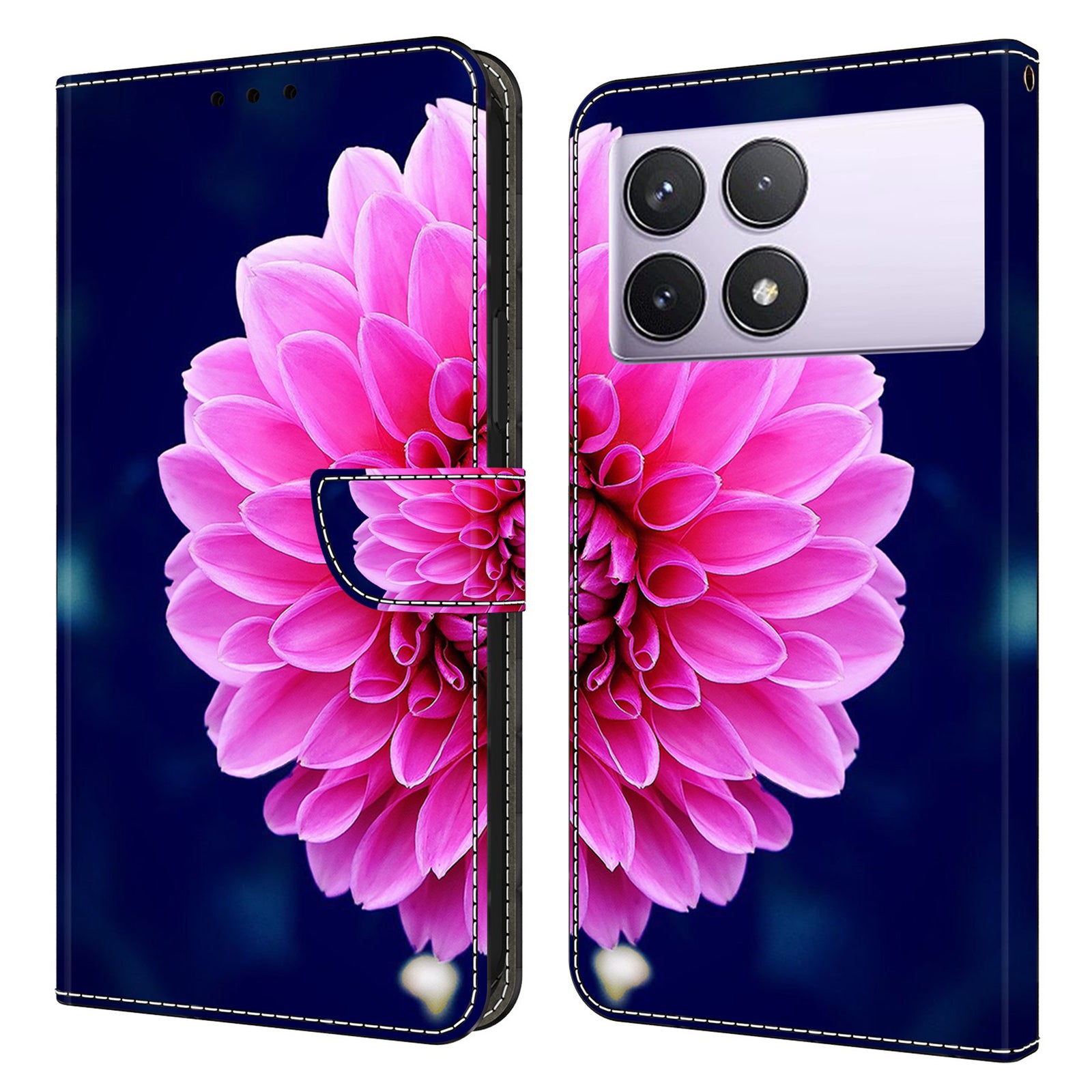 For Xiaomi Redmi K70E 5G / Poco X6 Pro 5G Leather Flip Cover 3D Pattern Printing Wallet Phone Case