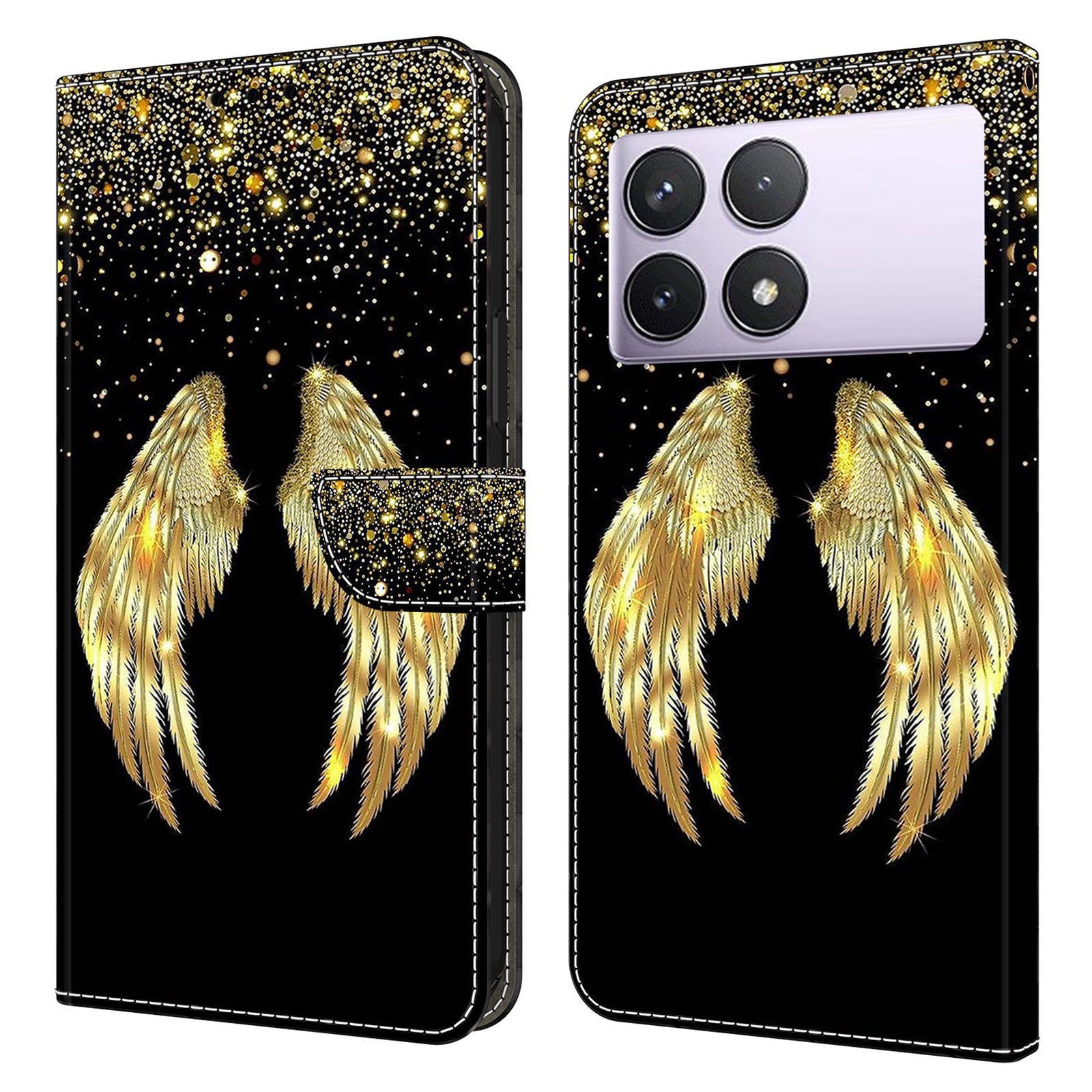 For Xiaomi Redmi K70E 5G / Poco X6 Pro 5G Leather Flip Cover 3D Pattern Printing Wallet Phone Case
