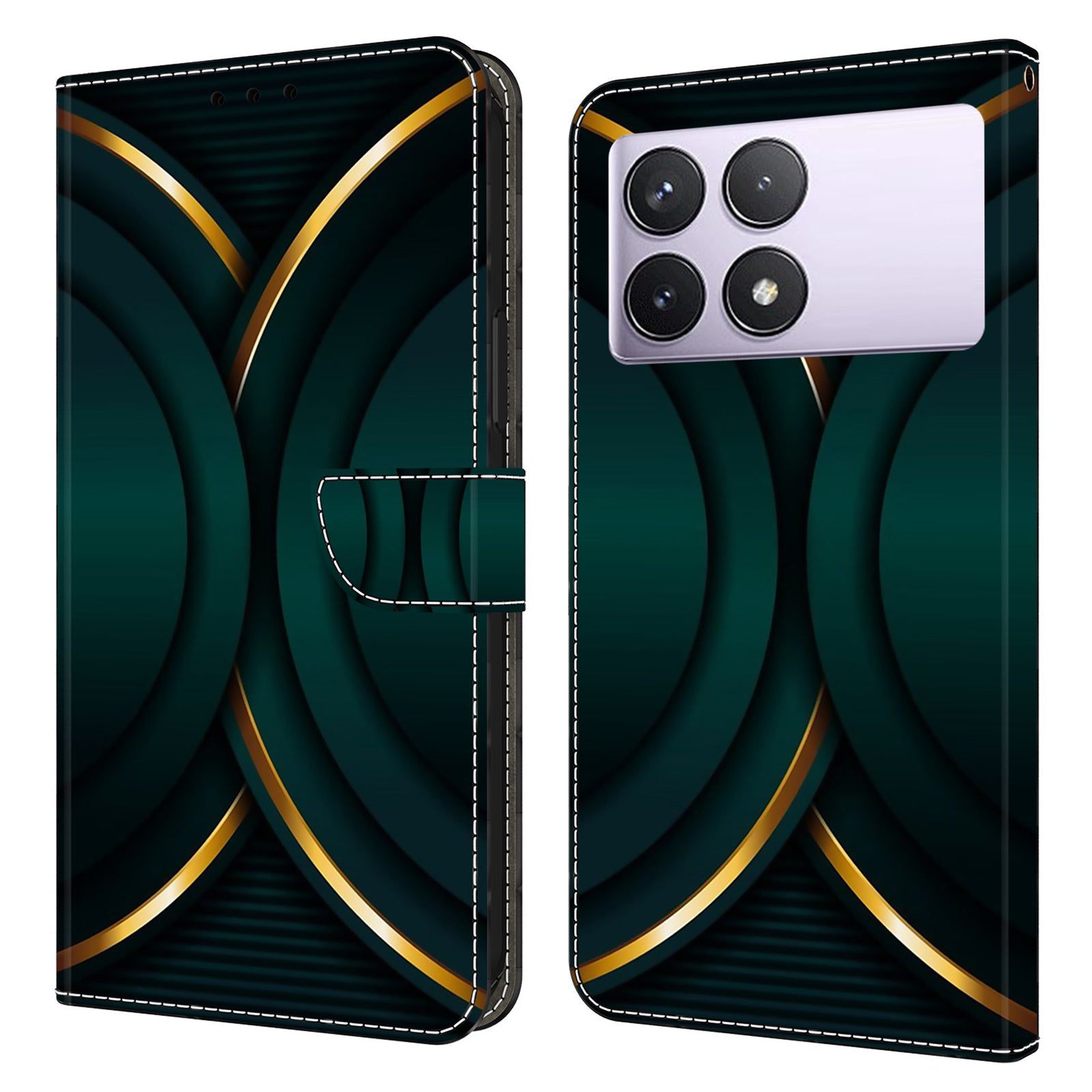 For Xiaomi Redmi K70E 5G / Poco X6 Pro 5G Leather Flip Cover 3D Pattern Printing Wallet Phone Case