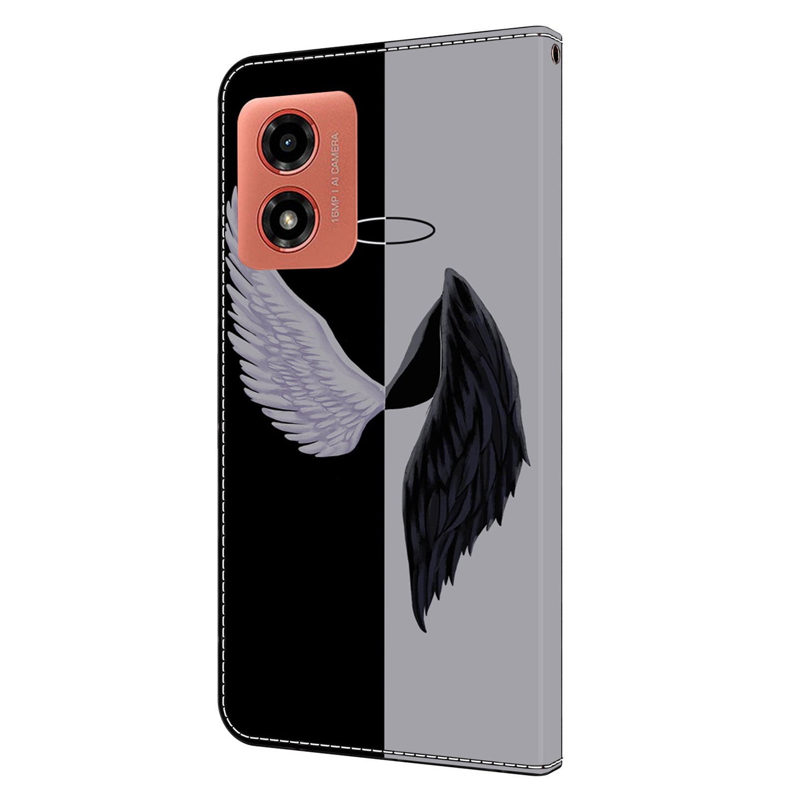 For Motorola Moto G Play (2024) 4G Case 3D Pattern Printng PU Leather Phone Cover with Wallet