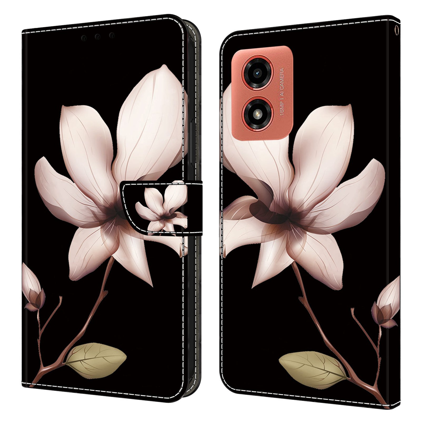 For Motorola Moto G Play (2024) 4G Case 3D Pattern Printng PU Leather Phone Cover with Wallet