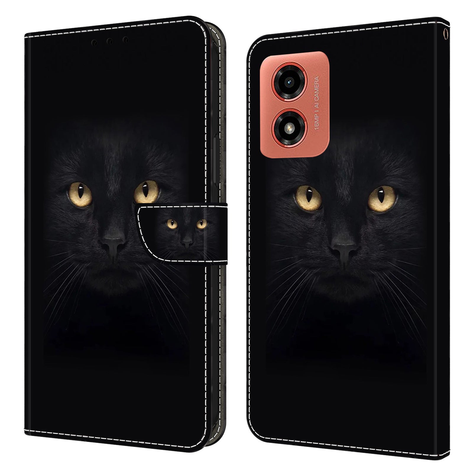For Motorola Moto G Play (2024) 4G Case 3D Pattern Printng PU Leather Phone Cover with Wallet