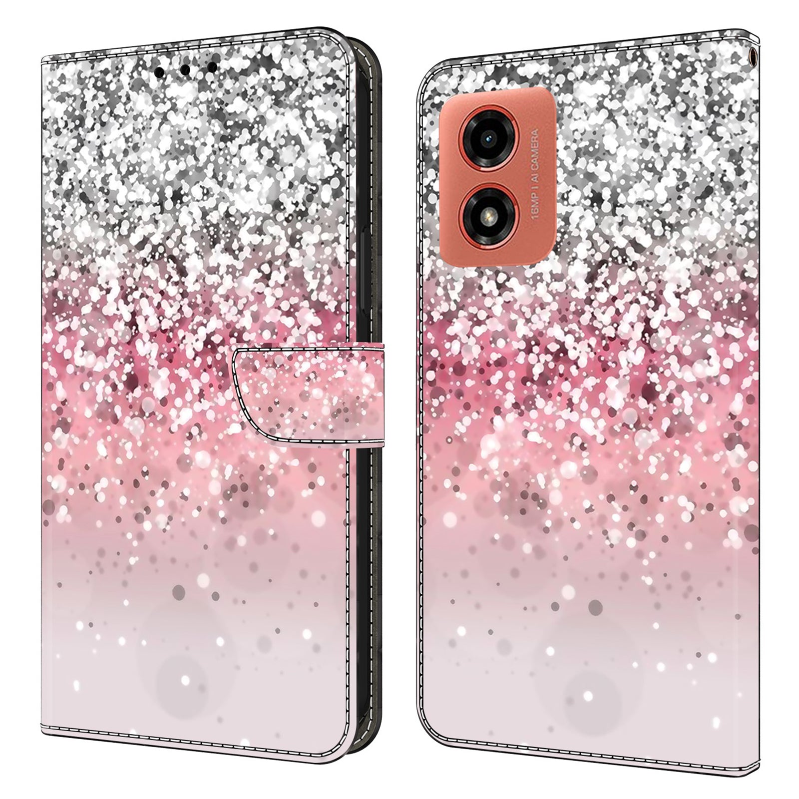 For Motorola Moto G Play (2024) 4G Case 3D Pattern Printng PU Leather Phone Cover with Wallet