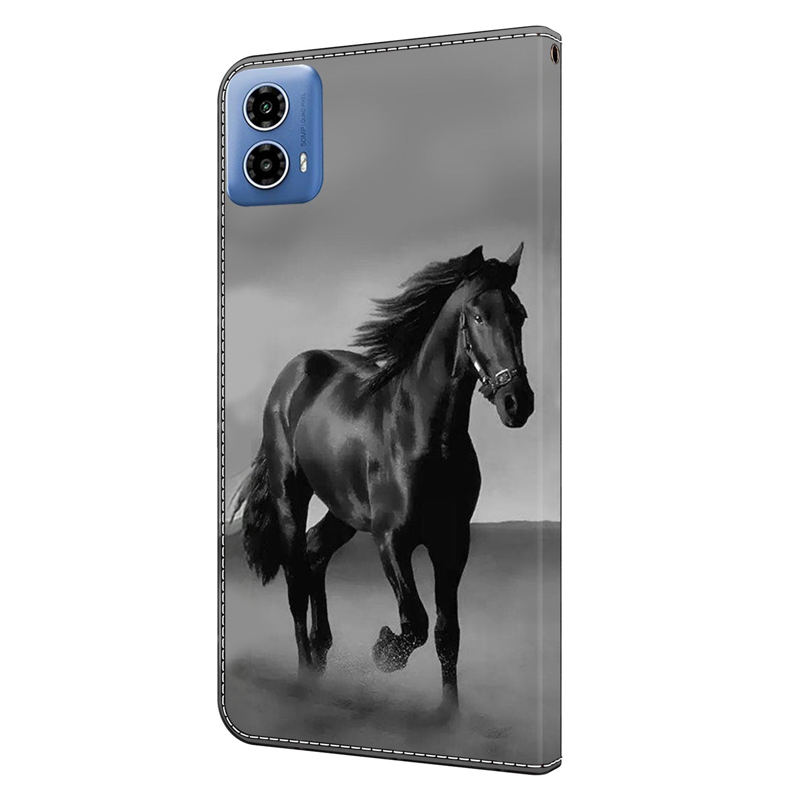 For Motorola Moto G24 Power Case Wallet Stand Phone Leather Cover 3D Pattern Printing