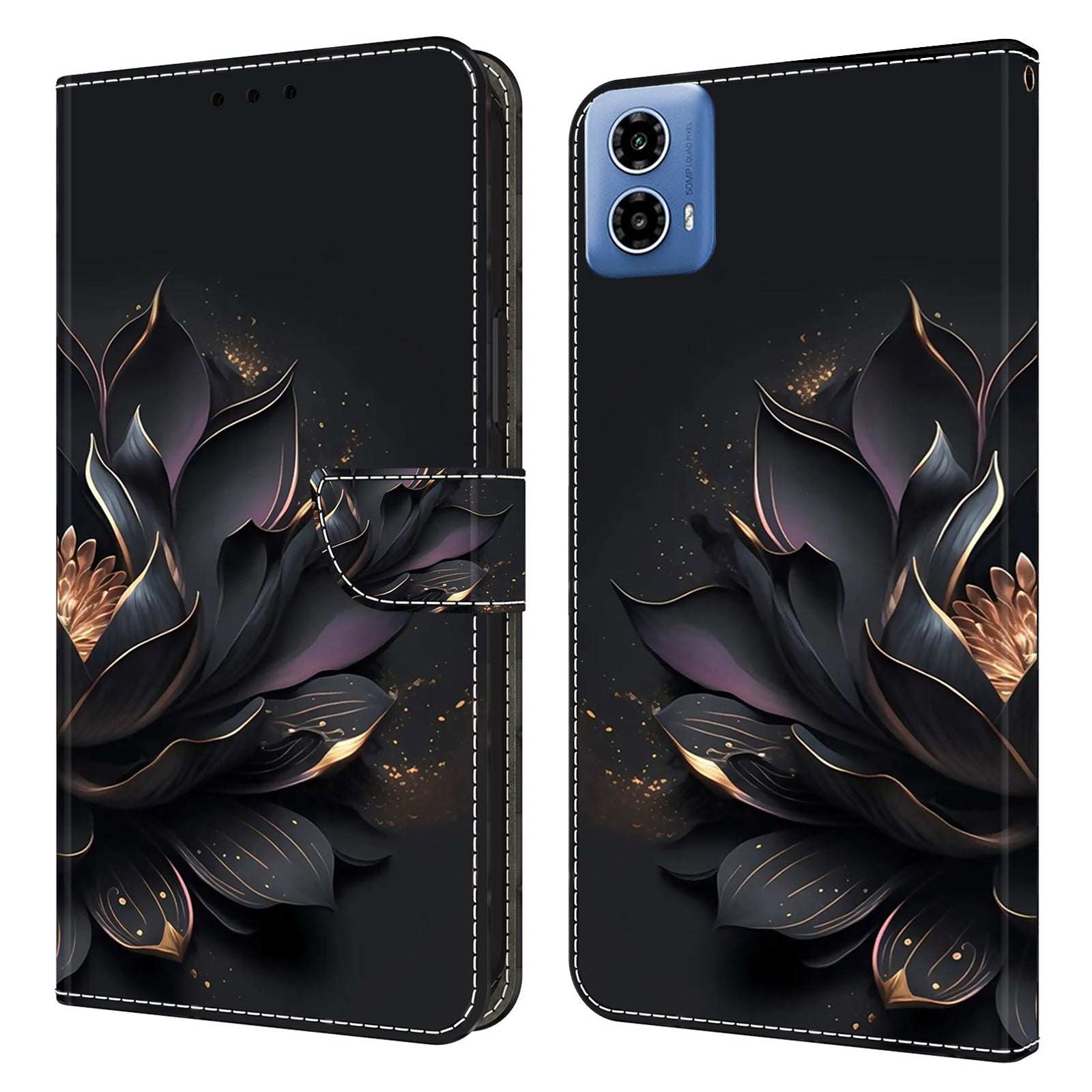 For Motorola Moto G24 Power Case Wallet Stand Phone Leather Cover 3D Pattern Printing