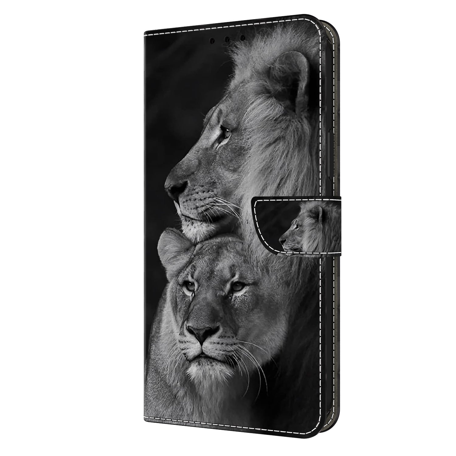 For Motorola Moto G04 4G / G24 4G Leather Case 3D Pattern Printing Wallet Stand Cover