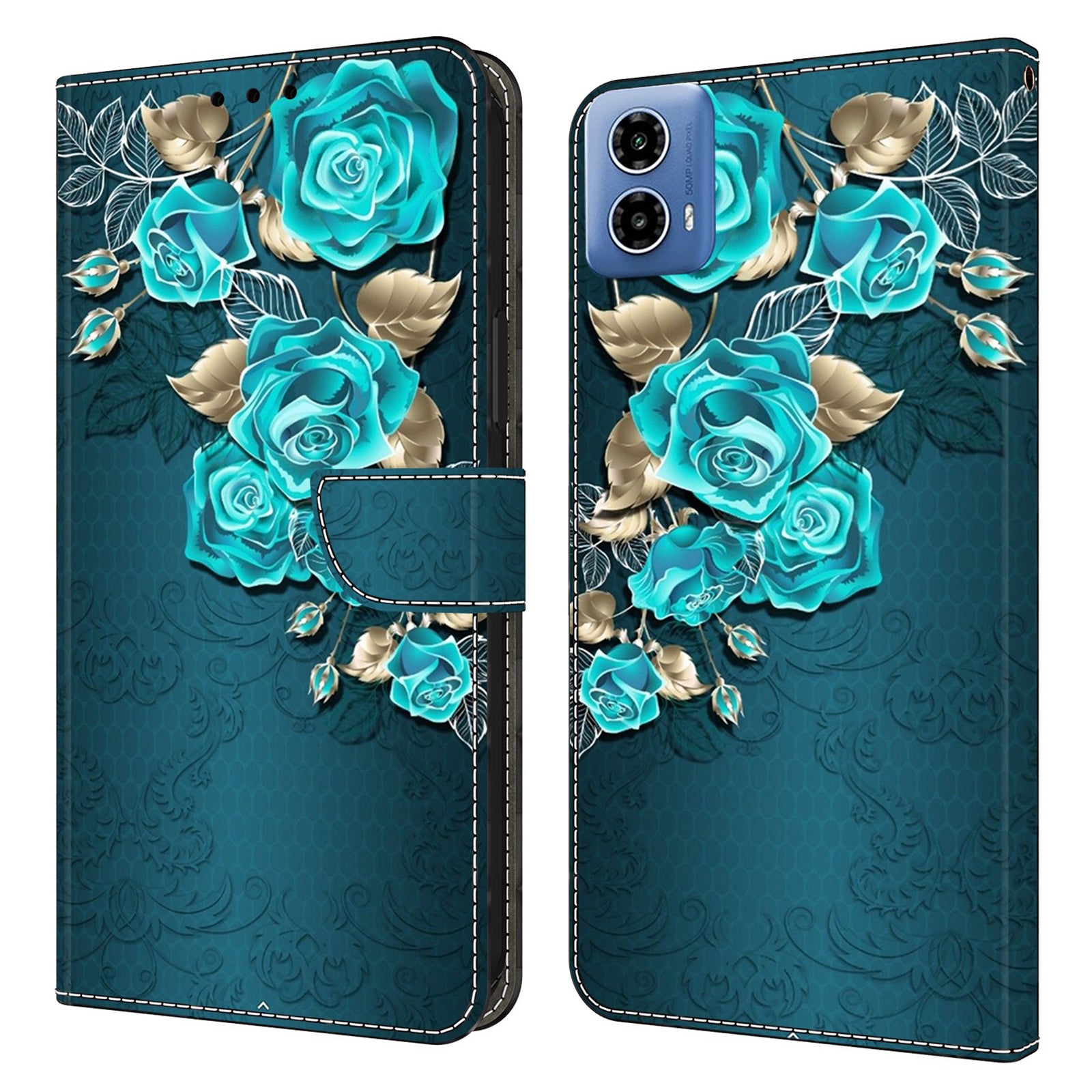 For Motorola Moto G24 4G / G04 4G Case 3D Pattern Printing Leather Wallet Flip Phone Cover