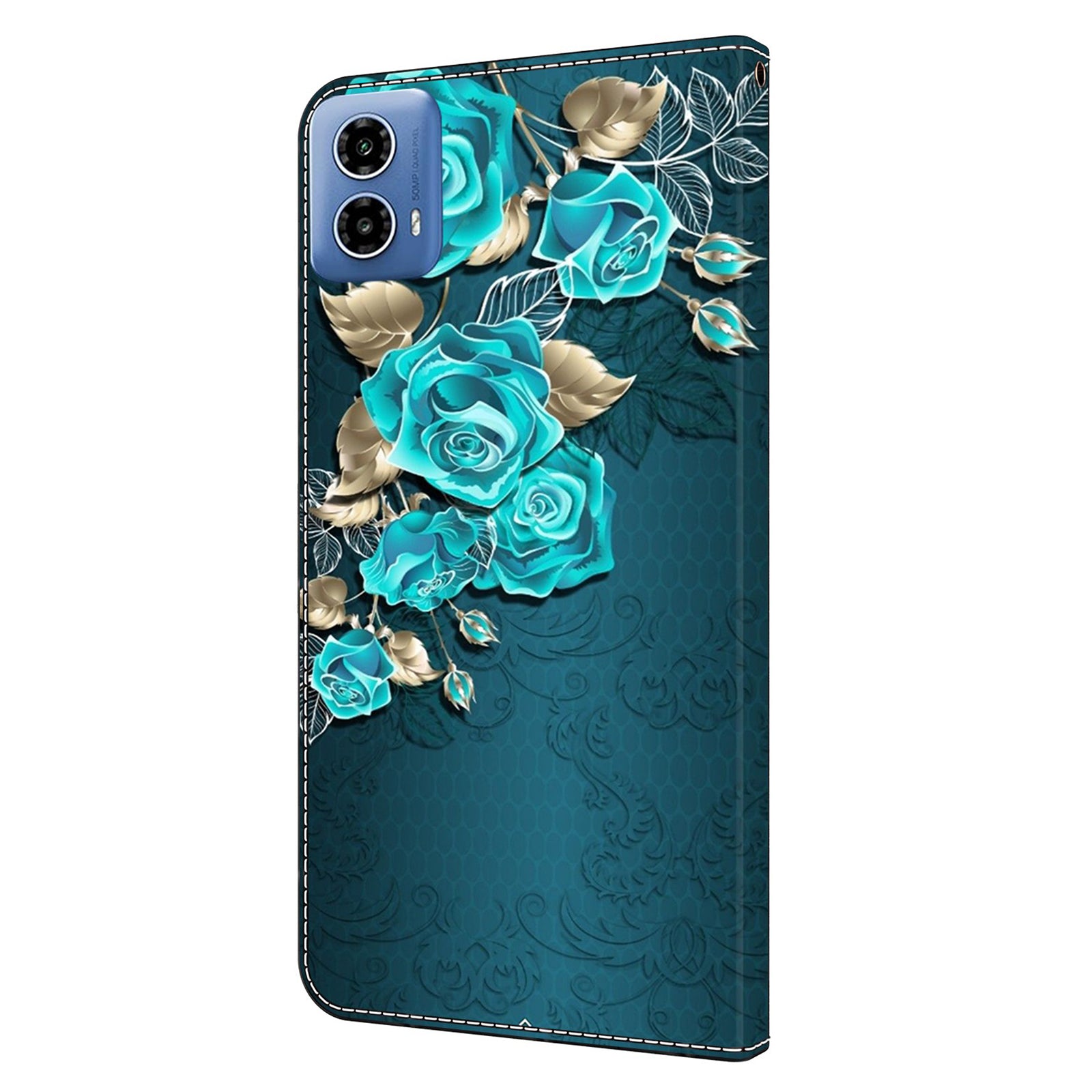 For Motorola Moto G24 4G / G04 4G Case 3D Pattern Printing Leather Wallet Flip Phone Cover