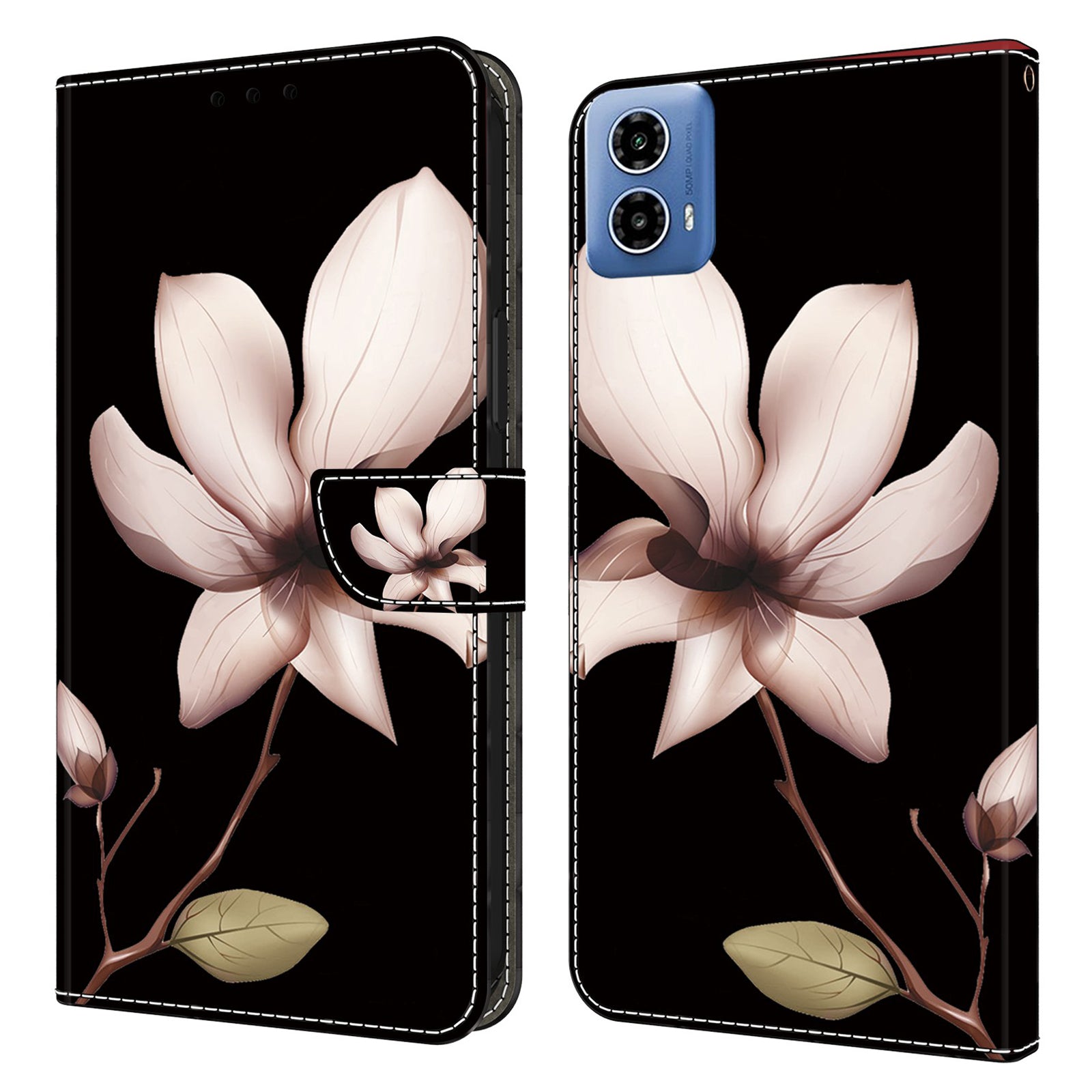 For Motorola Moto G24 4G / G04 4G Case 3D Pattern Printing Leather Wallet Flip Phone Cover