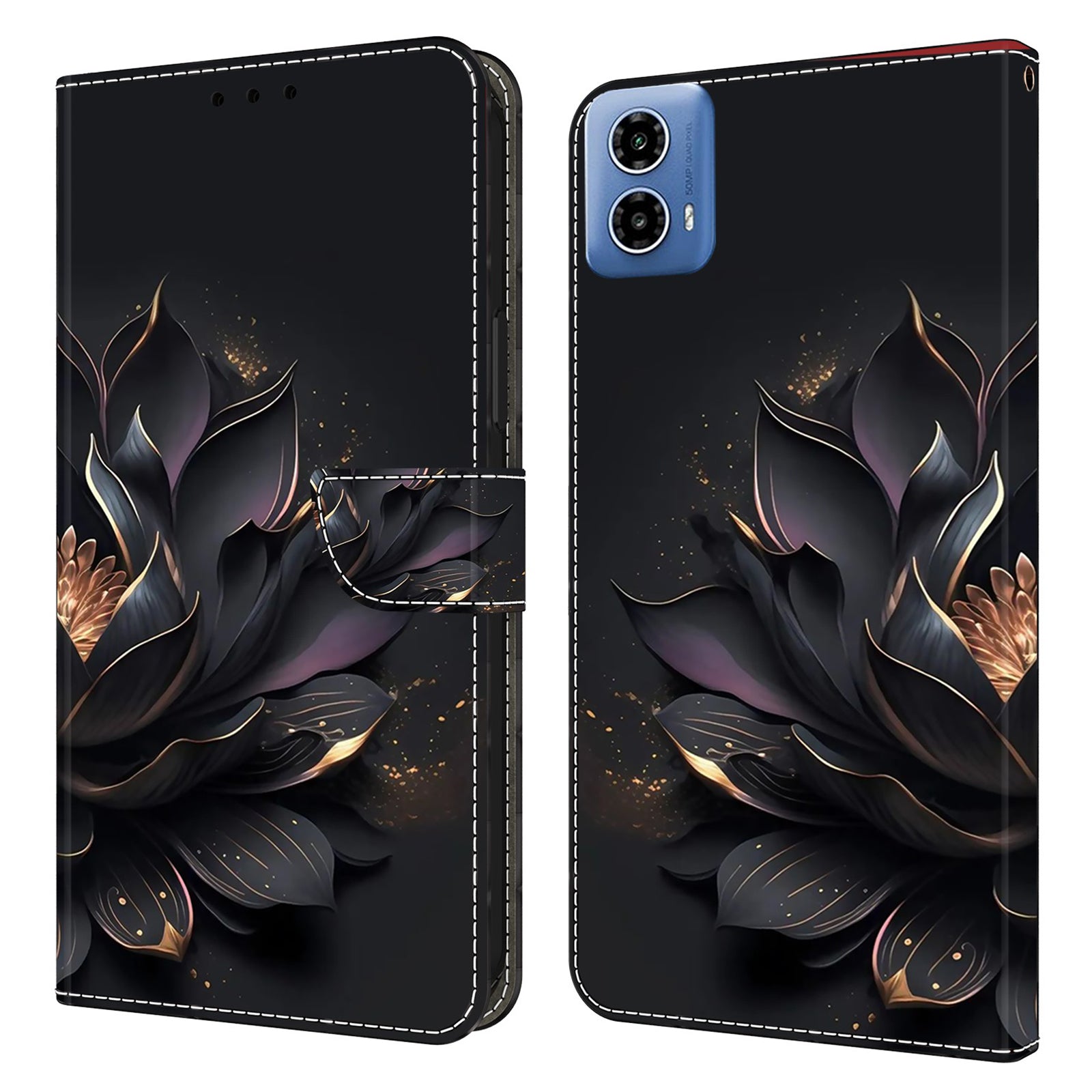 For Motorola Moto G24 4G / G04 4G Case 3D Pattern Printing Leather Wallet Flip Phone Cover