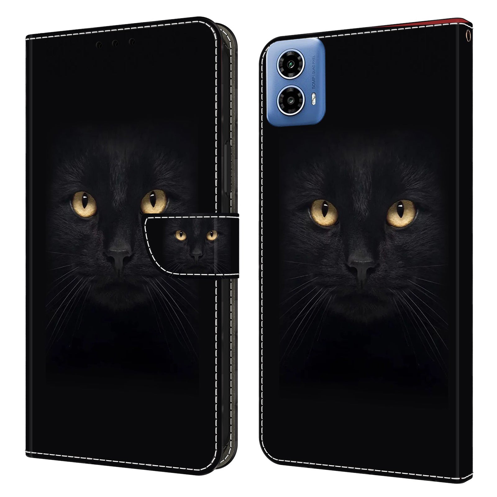 For Motorola Moto G24 4G / G04 4G Case 3D Pattern Printing Leather Wallet Flip Phone Cover