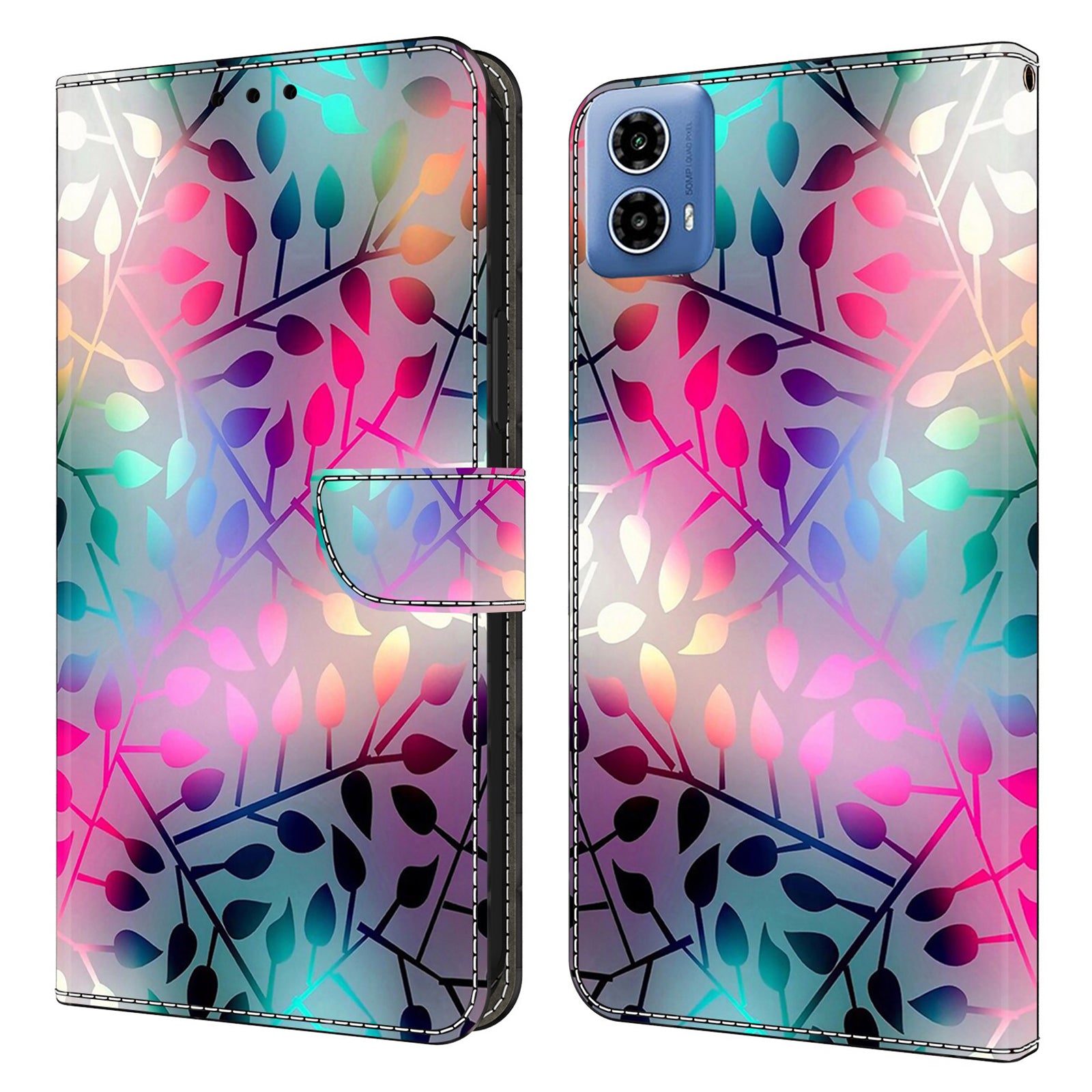 For Motorola Moto G24 4G / G04 4G Case 3D Pattern Printing Leather Wallet Flip Phone Cover