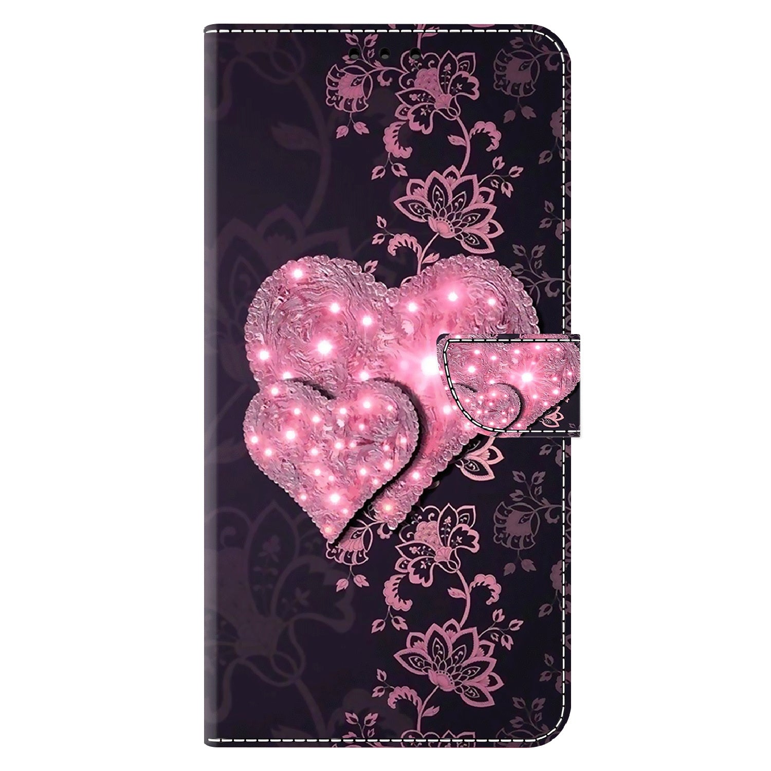 For Motorola Moto G24 Power Leather Stand Cover 3D Pattern Printing Wallet Phone Case