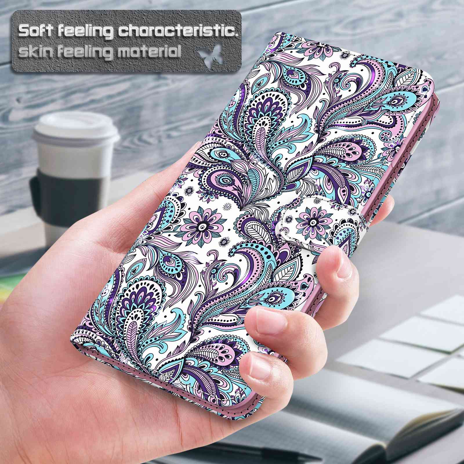 For Xiaomi Redmi Note 13 5G Leather Case 3D Pattern Printing Phone Cover with Hand Strap