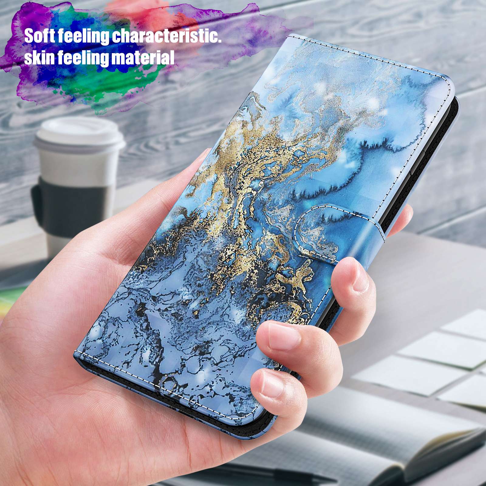 For Xiaomi Redmi Note 13 Pro+ 5G Case 3D Pattern Printing Leather Phone Cover with Hand Strap