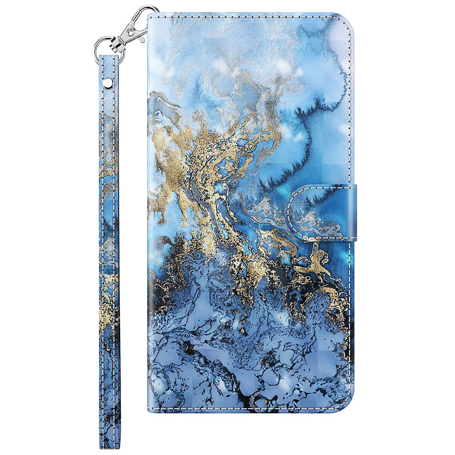 For Xiaomi Redmi Note 13 Pro+ 5G Case 3D Pattern Printing Leather Phone Cover with Hand Strap