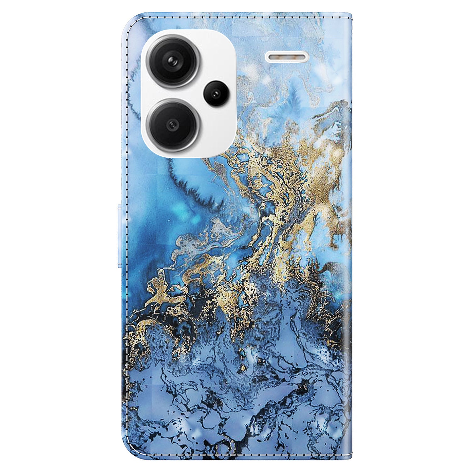 For Xiaomi Redmi Note 13 Pro+ 5G Case 3D Pattern Printing Leather Phone Cover with Hand Strap