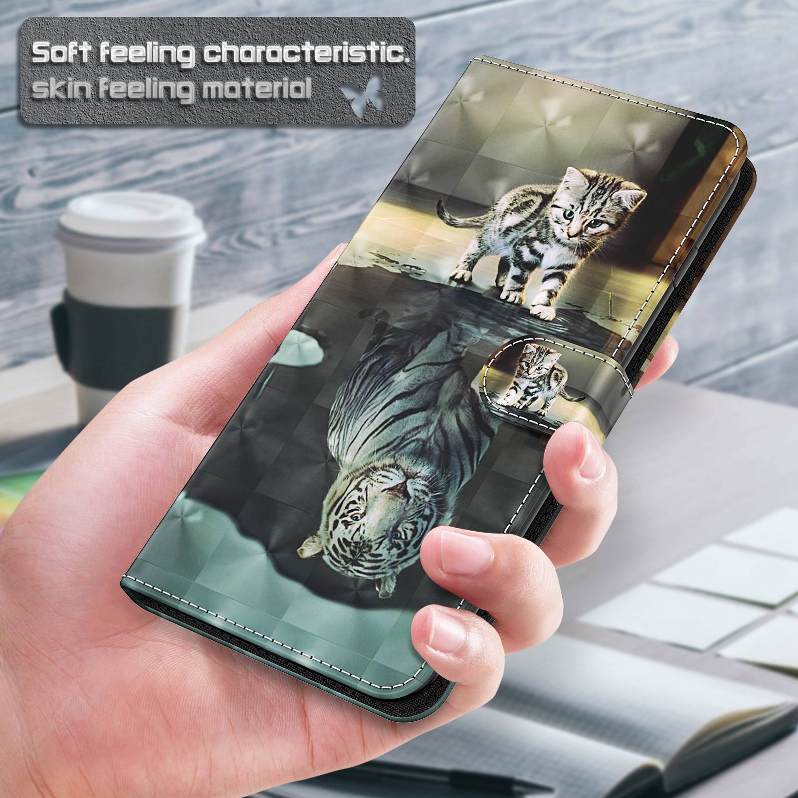 For Xiaomi Redmi Note 13 Pro 5G / Poco X6 5G Case with Hand Strap 3D Pattern Printing Leather Phone Cover