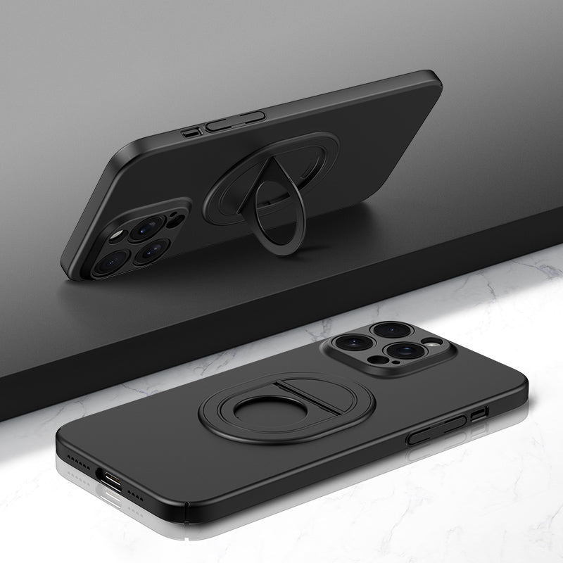 For iPhone 14 Pro Case Anti-fingerprint Hard PC Kickstand Back Phone Cover Compatible with MagSafe