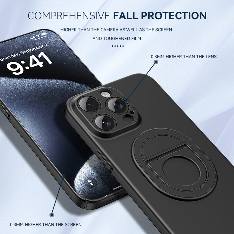 For iPhone 14 Pro Case Anti-fingerprint Hard PC Kickstand Back Phone Cover Compatible with MagSafe