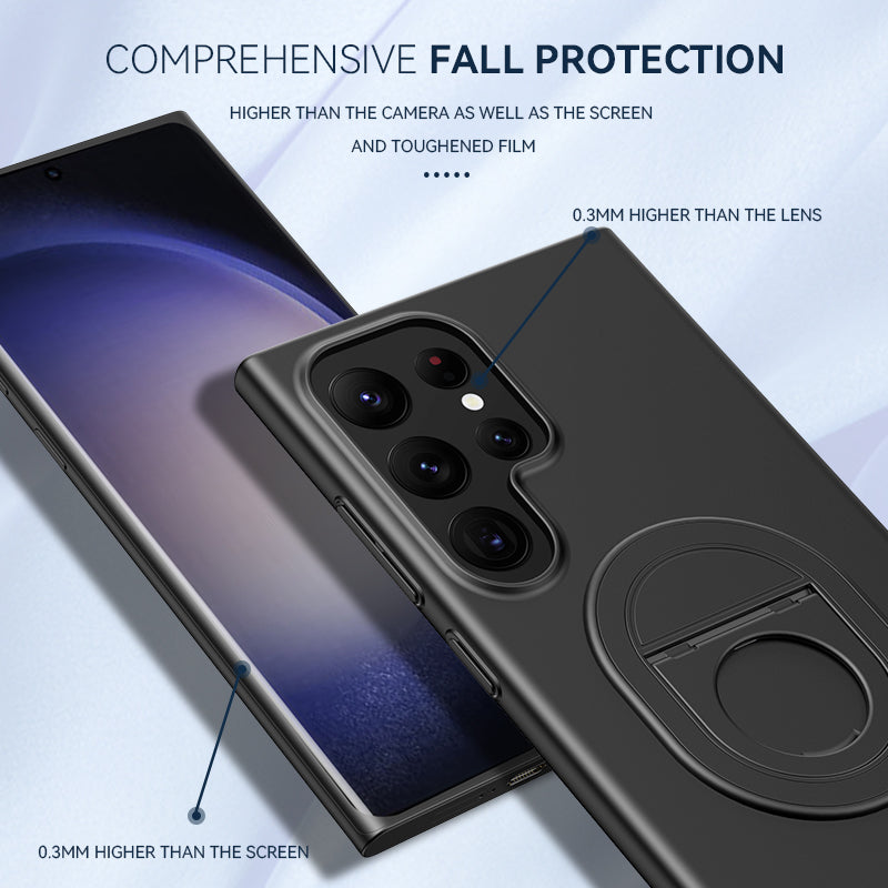 For Samsung Galaxy S24 Ultra Magnetic Phone Case Hard PC Kickstand Protective Cover