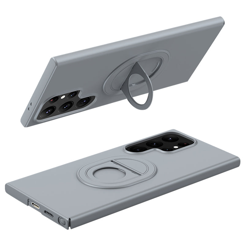 For Samsung Galaxy S24 Ultra Magnetic Phone Case Hard PC Kickstand Protective Cover