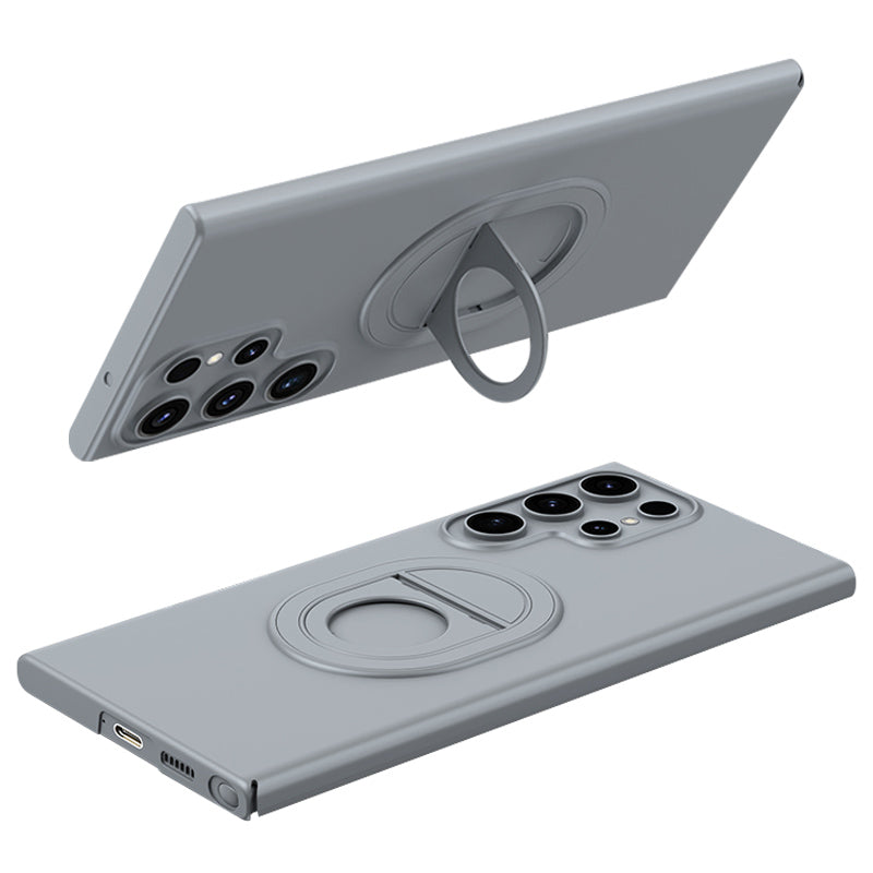 For Samsung Galaxy S23 Ultra Magnetic Case Hard PC Kickstand Shock-Absorbent Phone Shell