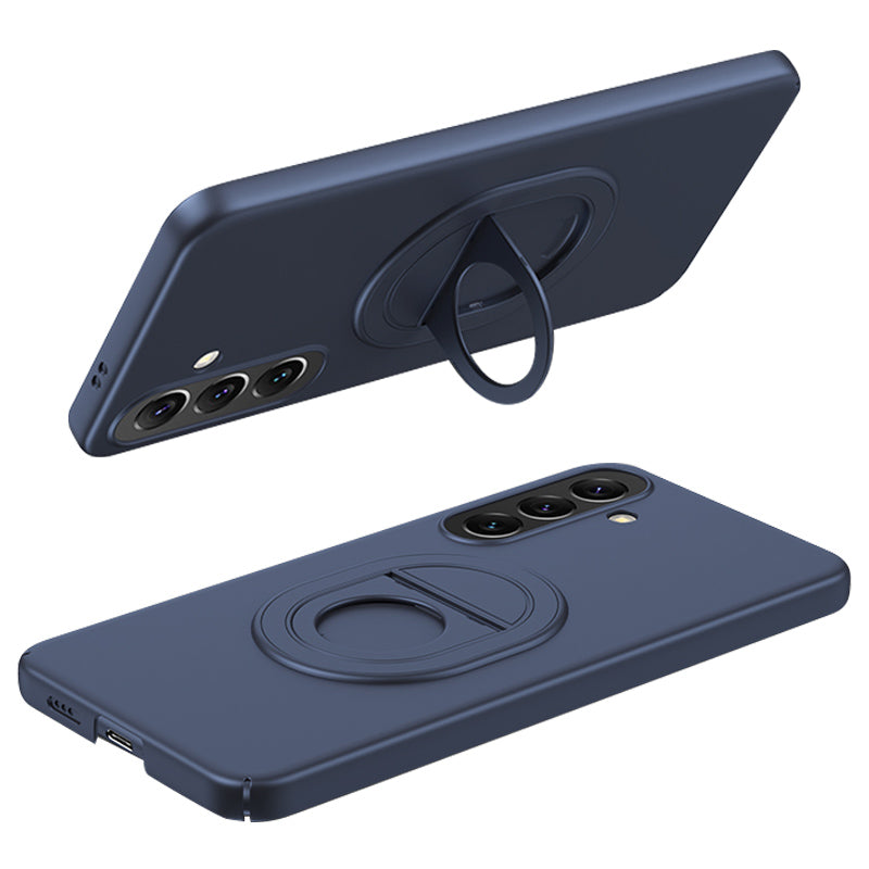 For Samsung Galaxy S24+ Case Magnetic Ring Kickstand Hard Plastic Phone Cover