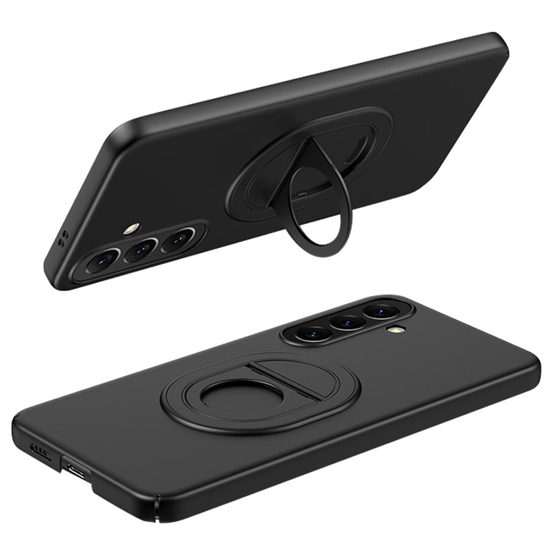 For Samsung Galaxy S24+ Case Magnetic Ring Kickstand Hard Plastic Phone Cover