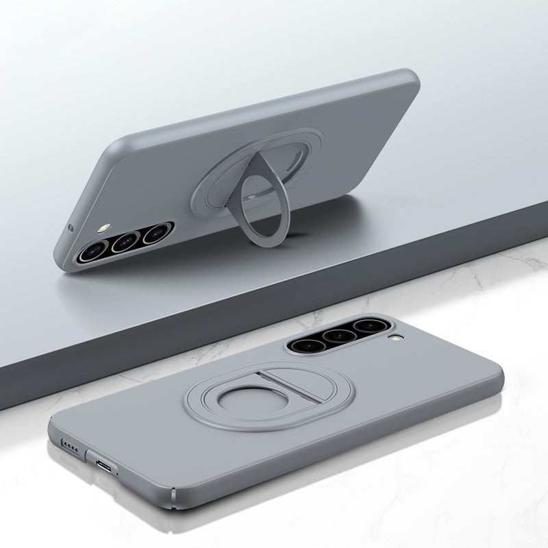 For Samsung Galaxy S23 Phone Case Hard Plastic Kickstand Cover Compatible with MagSafe