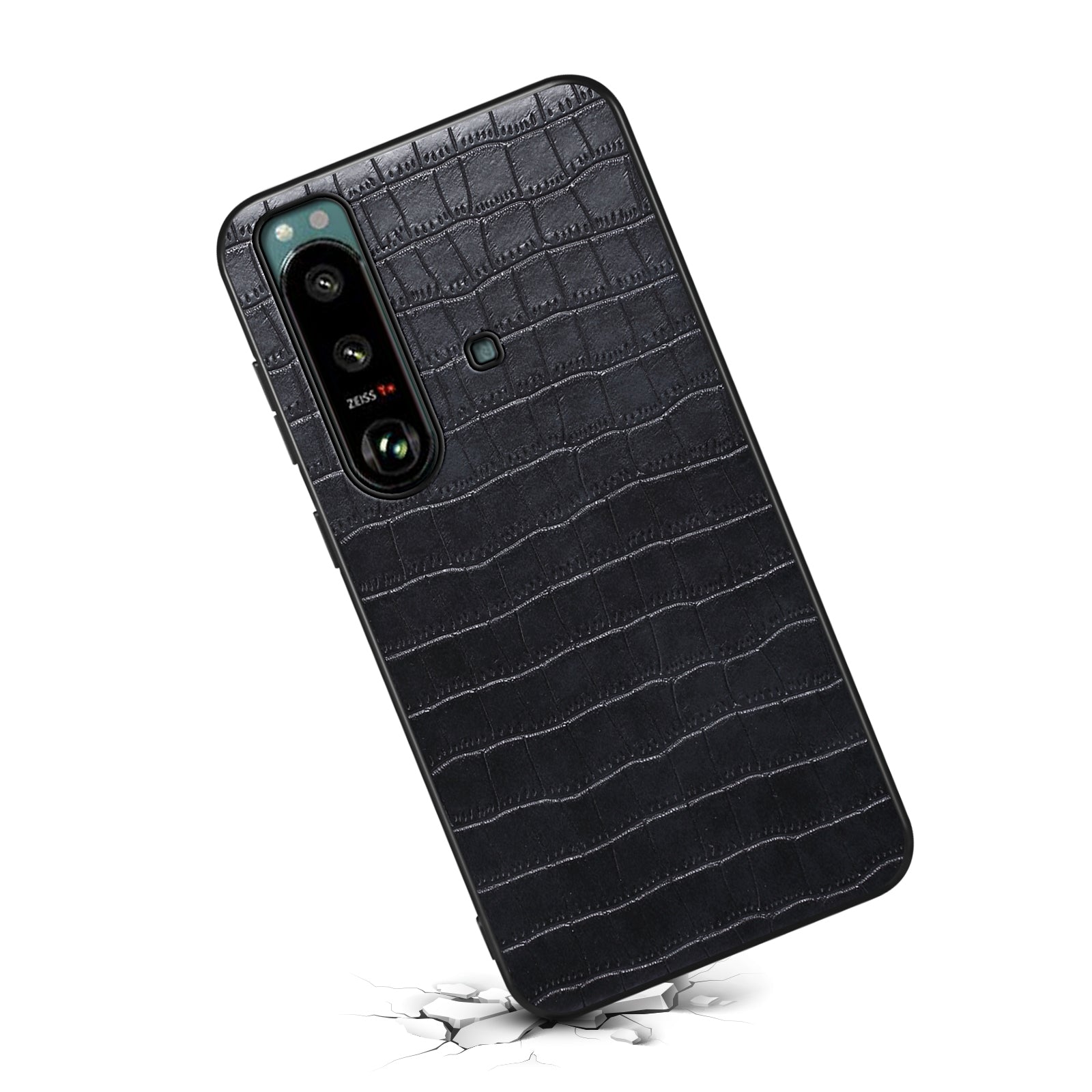 For Sony Xperia 5 III 5G Case Crocodile Skin Pattern Textured Leather Phone Back Cover