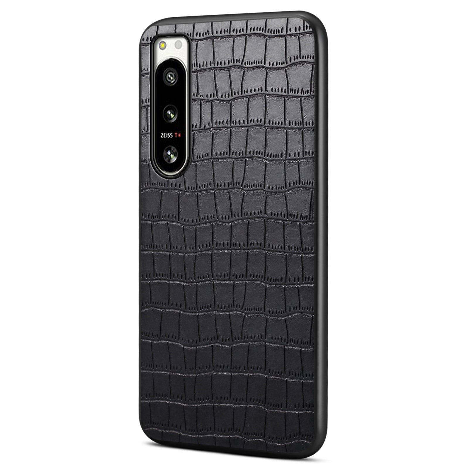 For Sony Xperia 5 IV 5G Case Crocodile Texture Leather Anti-Scratch Back Cover
