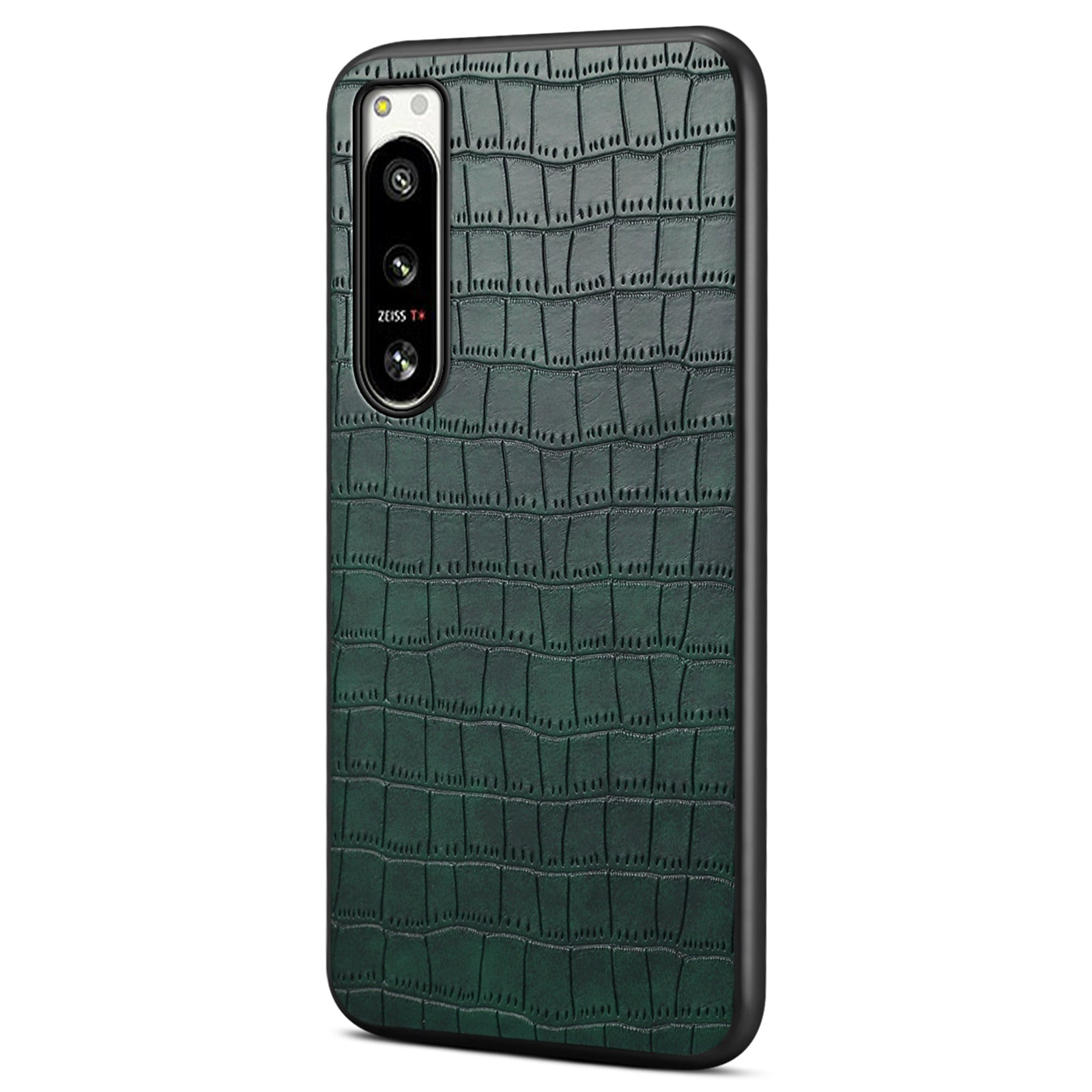 For Sony Xperia 5 IV 5G Case Crocodile Texture Leather Anti-Scratch Back Cover