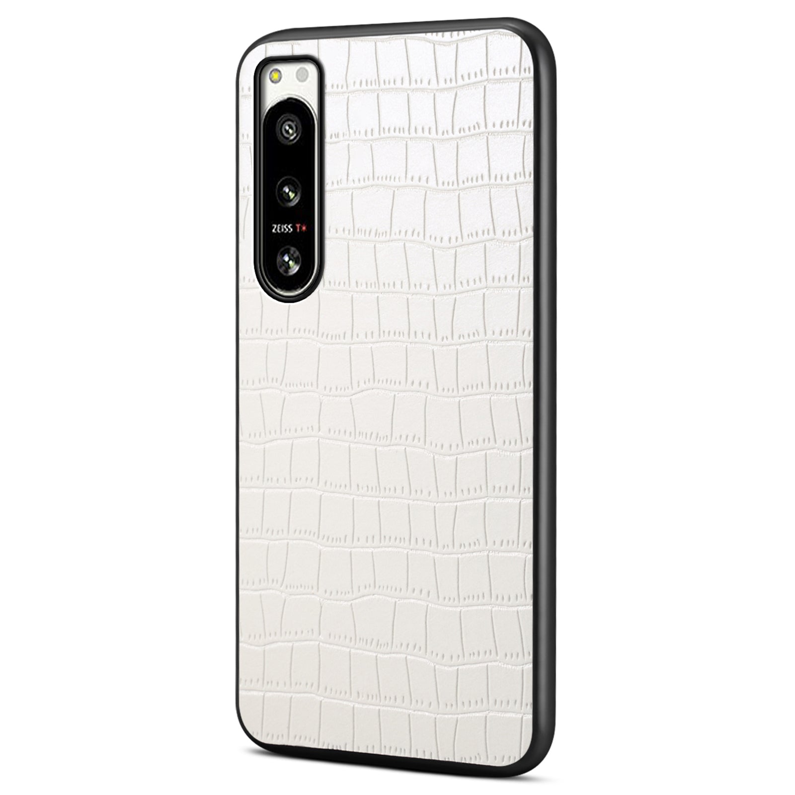 For Sony Xperia 5 IV 5G Case Crocodile Texture Leather Anti-Scratch Back Cover