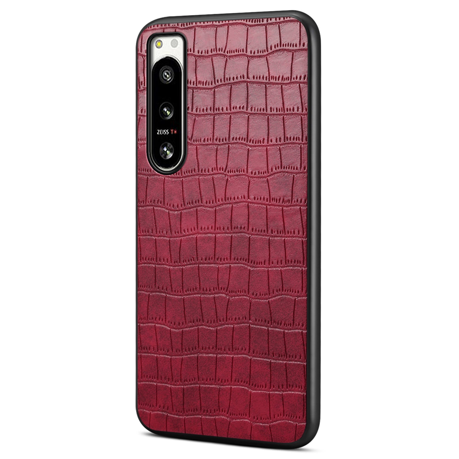 For Sony Xperia 5 IV 5G Case Crocodile Texture Leather Anti-Scratch Back Cover