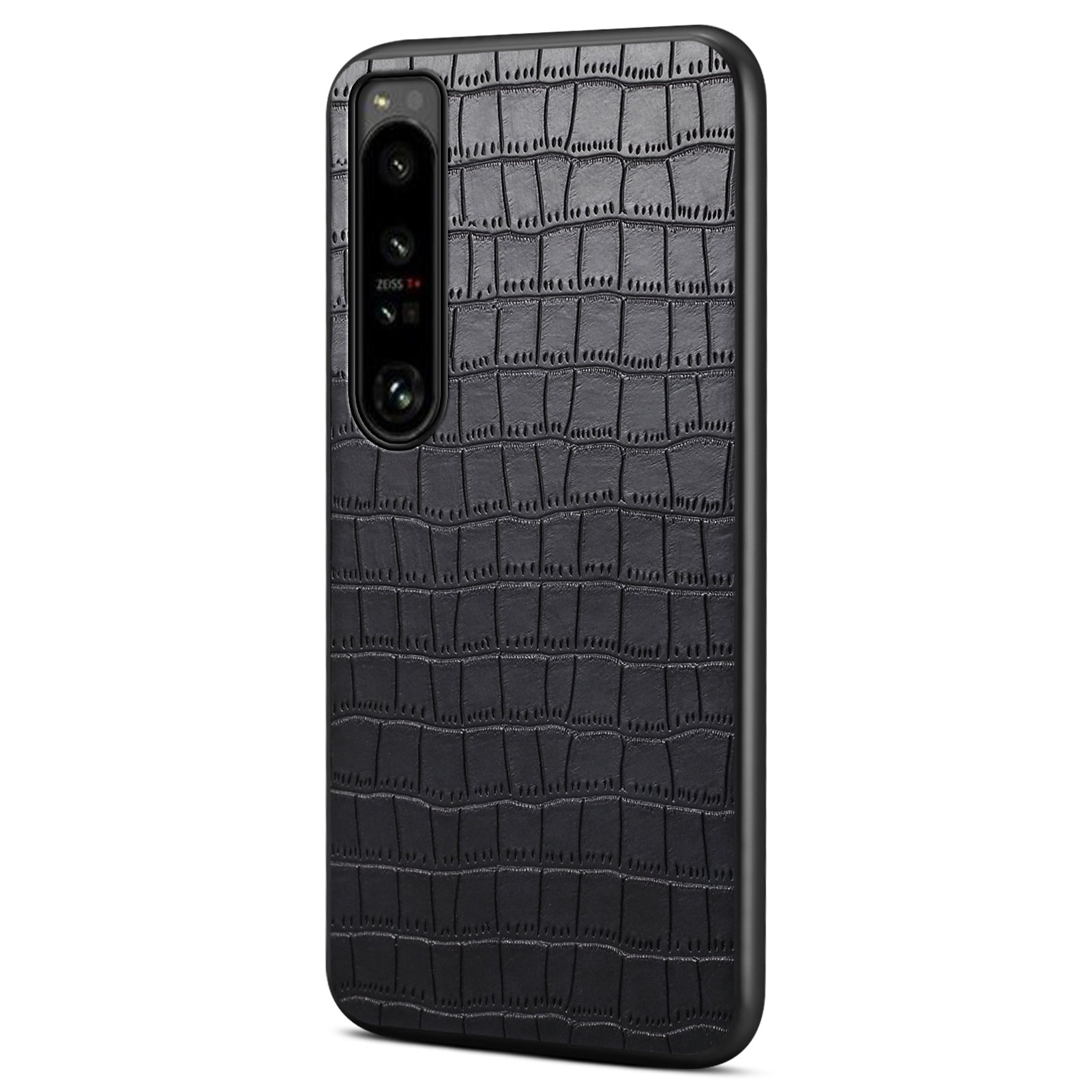 For Sony Xperia 1 IV 5G Case PU Leather Alligator Texture Protective Back Shell