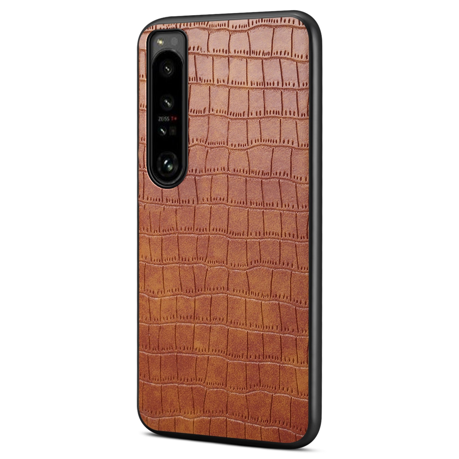 For Sony Xperia 1 IV 5G Case PU Leather Alligator Texture Protective Back Shell