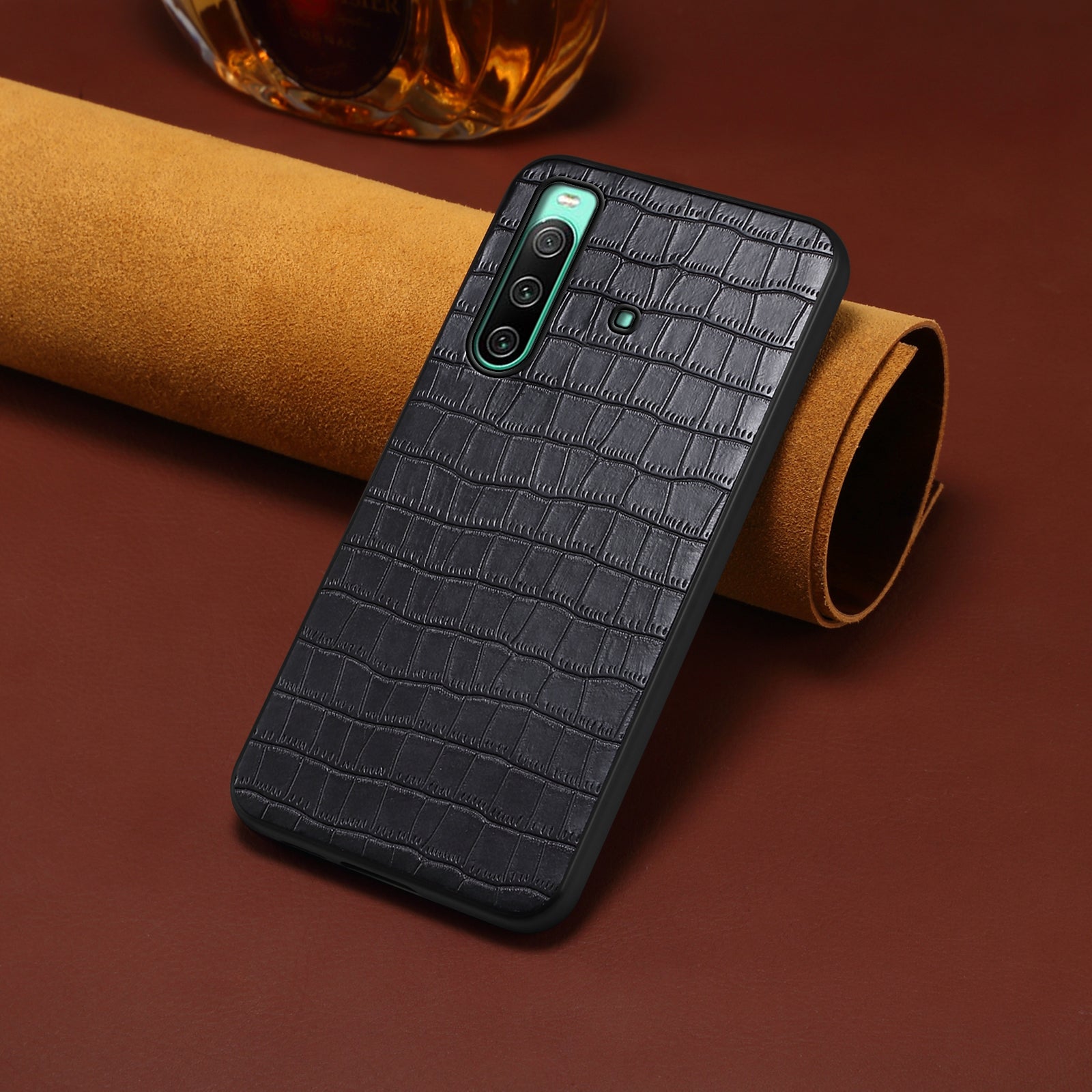 For Sony Xperia 10 IV 5G Case Alligator Texture PU Leather Coated PC+TPU Phone Cover