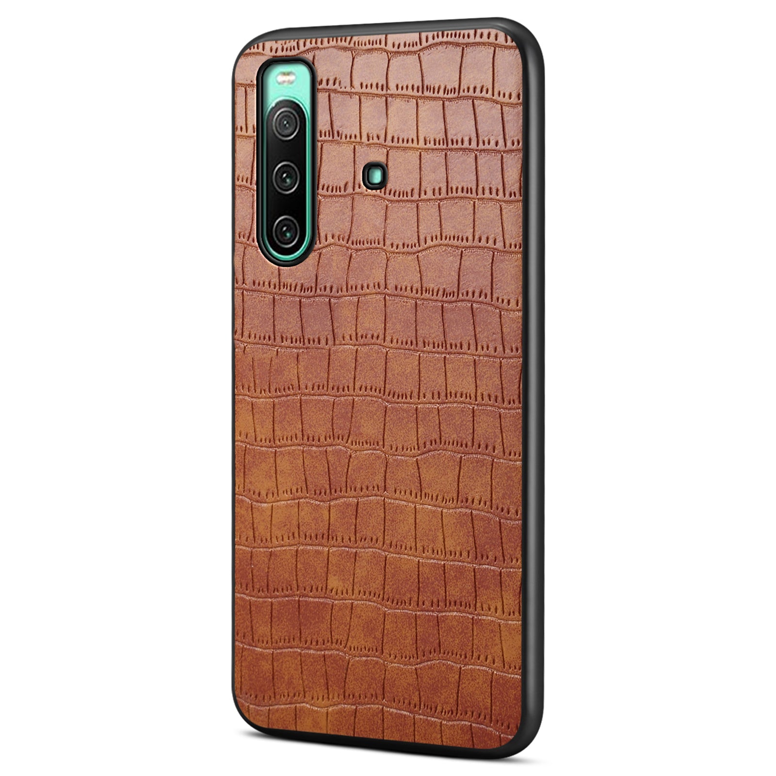 For Sony Xperia 10 IV 5G Case Alligator Texture PU Leather Coated PC+TPU Phone Cover