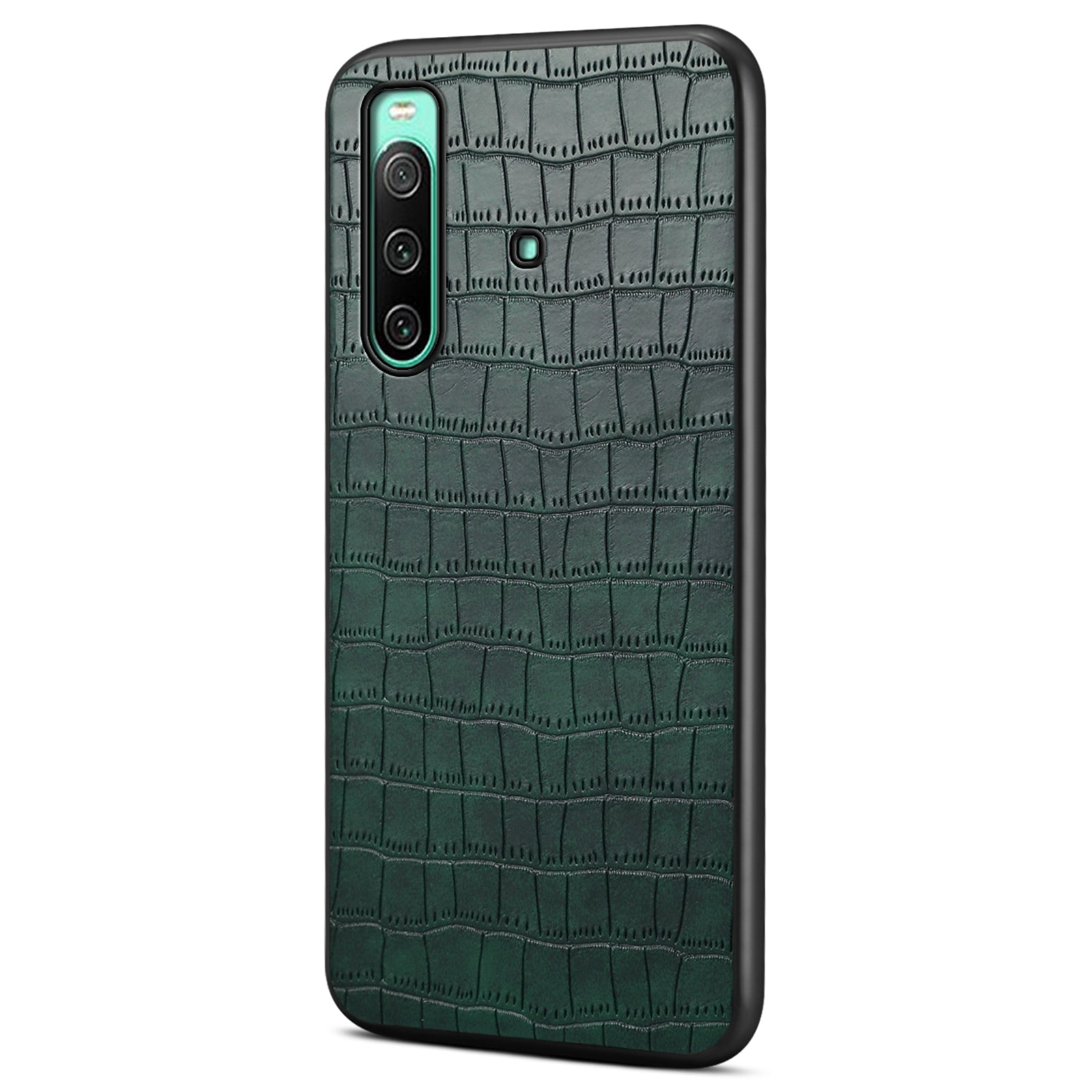 For Sony Xperia 10 IV 5G Case Alligator Texture PU Leather Coated PC+TPU Phone Cover