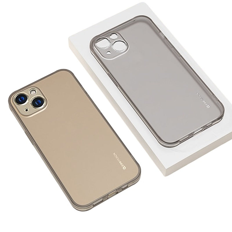 Q.COO Ice Mist Series for iPhone 14 Plus TPU Case Matte Phone Cover Fingerprint-free