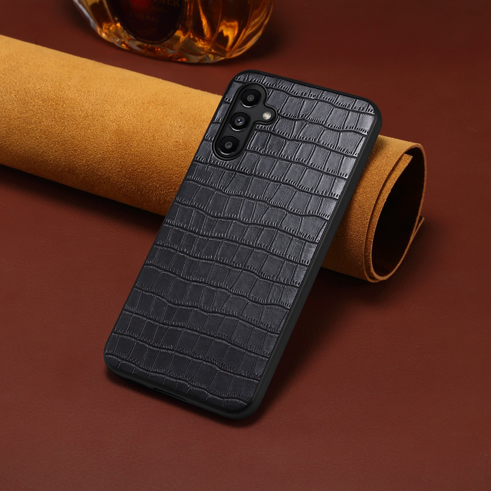 For Samsung Galaxy A14 5G / 4G Case Scratchproof Crocodile Texture Leather Phone Back Cover