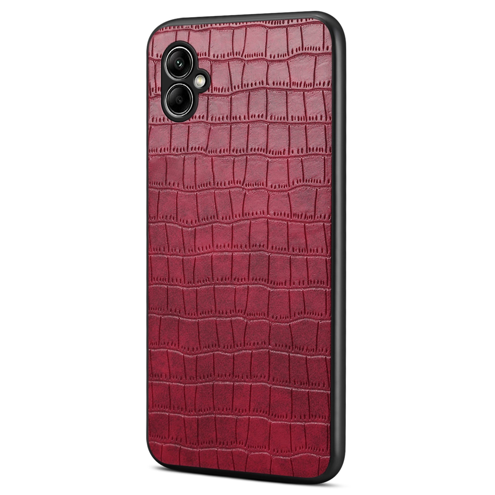 For Samsung Galaxy A05 4G Slim Case Crocodile Textured Leather+TPU+PC Phone Cover
